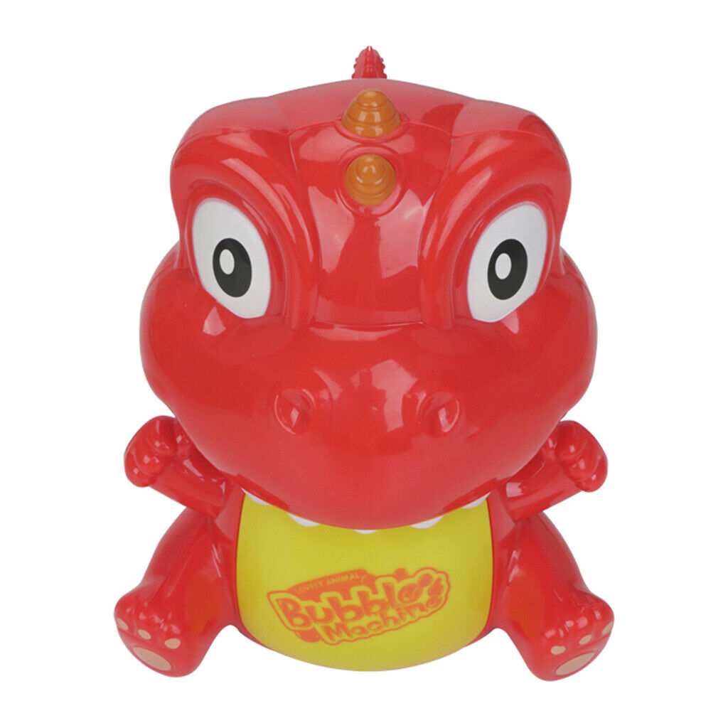 Automatic Kids  Bubble Maker Toys with Dinosaur Sound Red