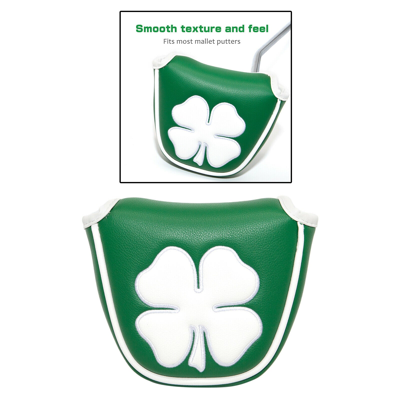 Waterproof Golf Mallet Putter Cover Club Head Cover Fleece Lining Protection