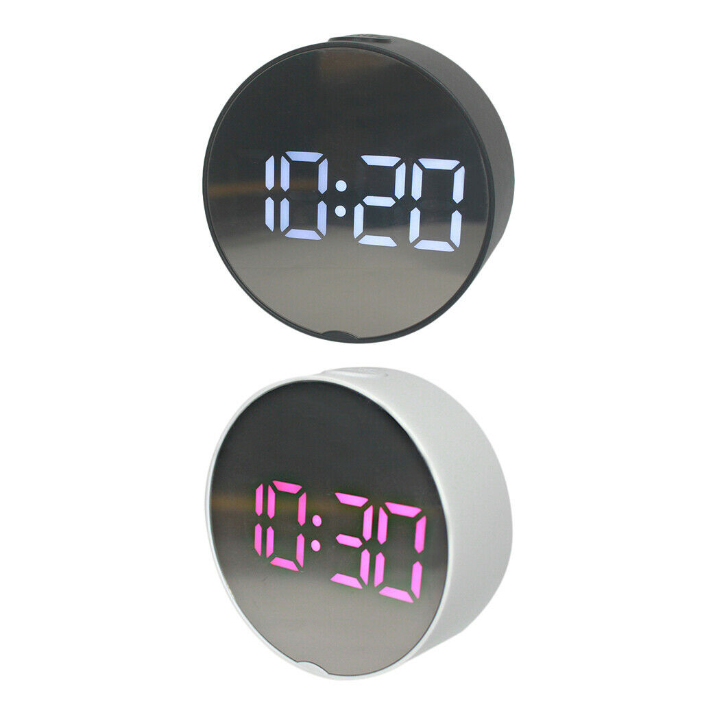 2x Digital LED Alarm Clock Multi-function Clock for Bedroom Office Elders