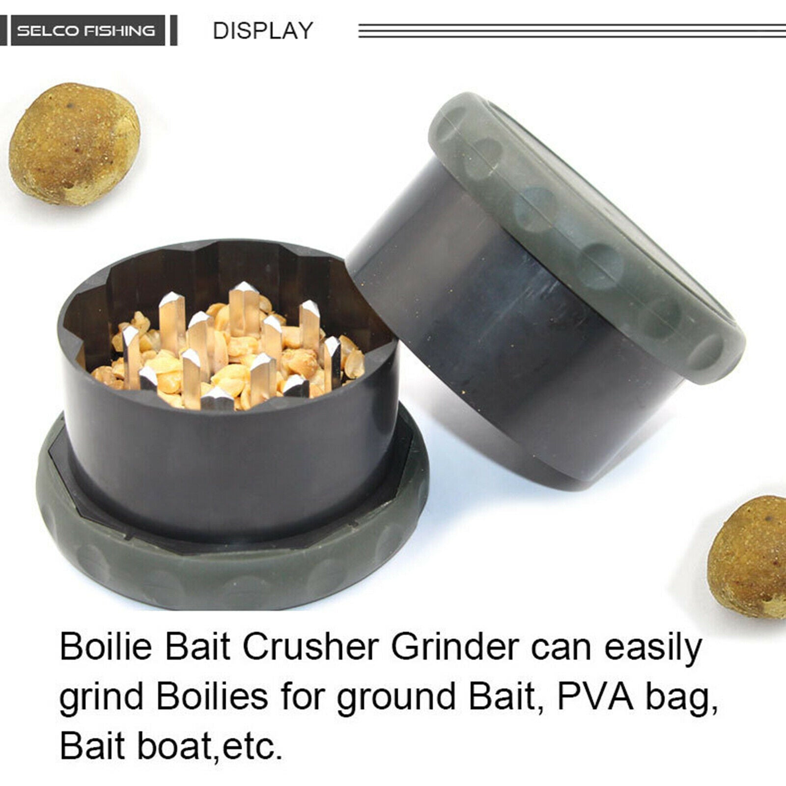 Durable Boilie Baits Crusher Grinder Boilies Bait Grind Box Fishing Tackles