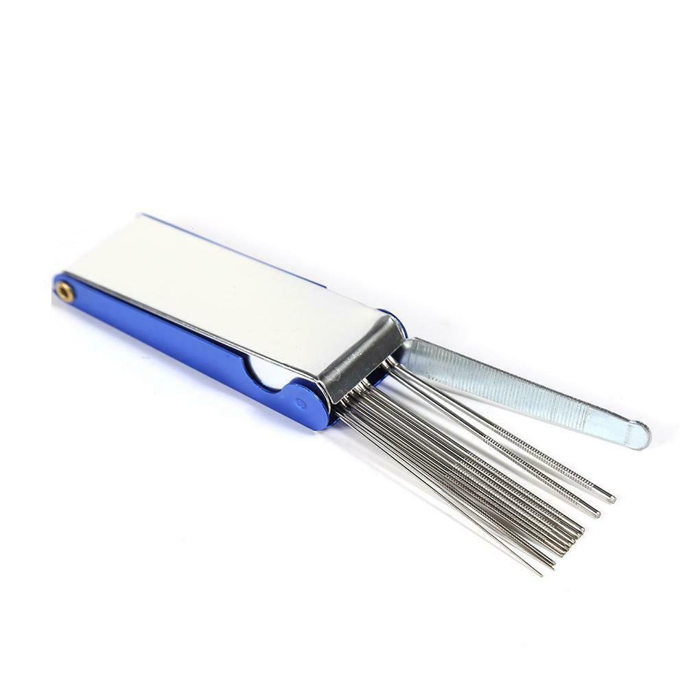 Guitar Nut Bridge Files 13 Round Files with A Flat File Bass String Groove @