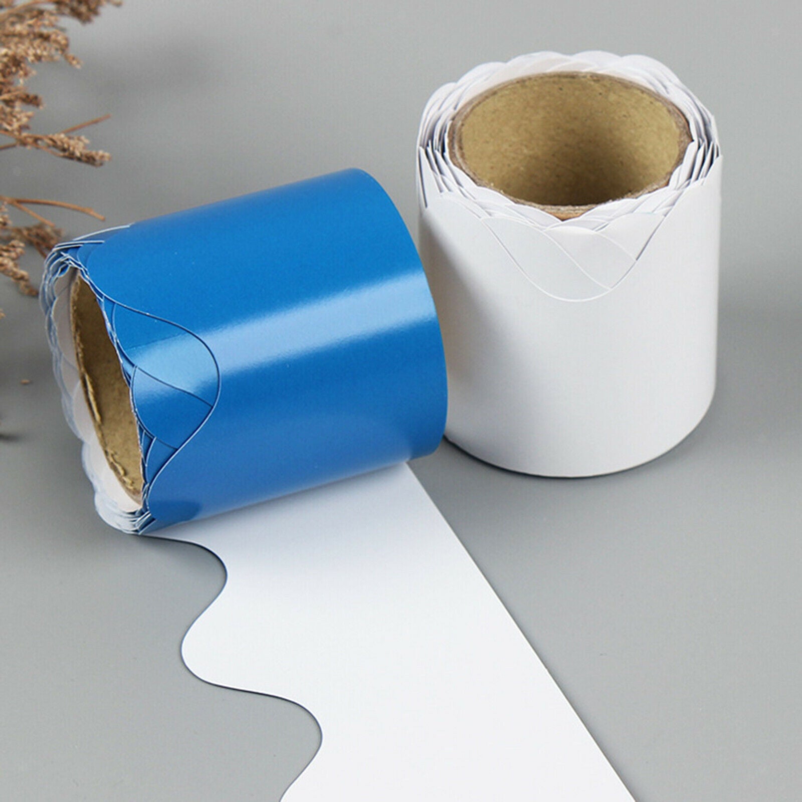 8Pcs Bulletin Border Decorate Whiteboard Walls Doors Rolled Borders Stickers