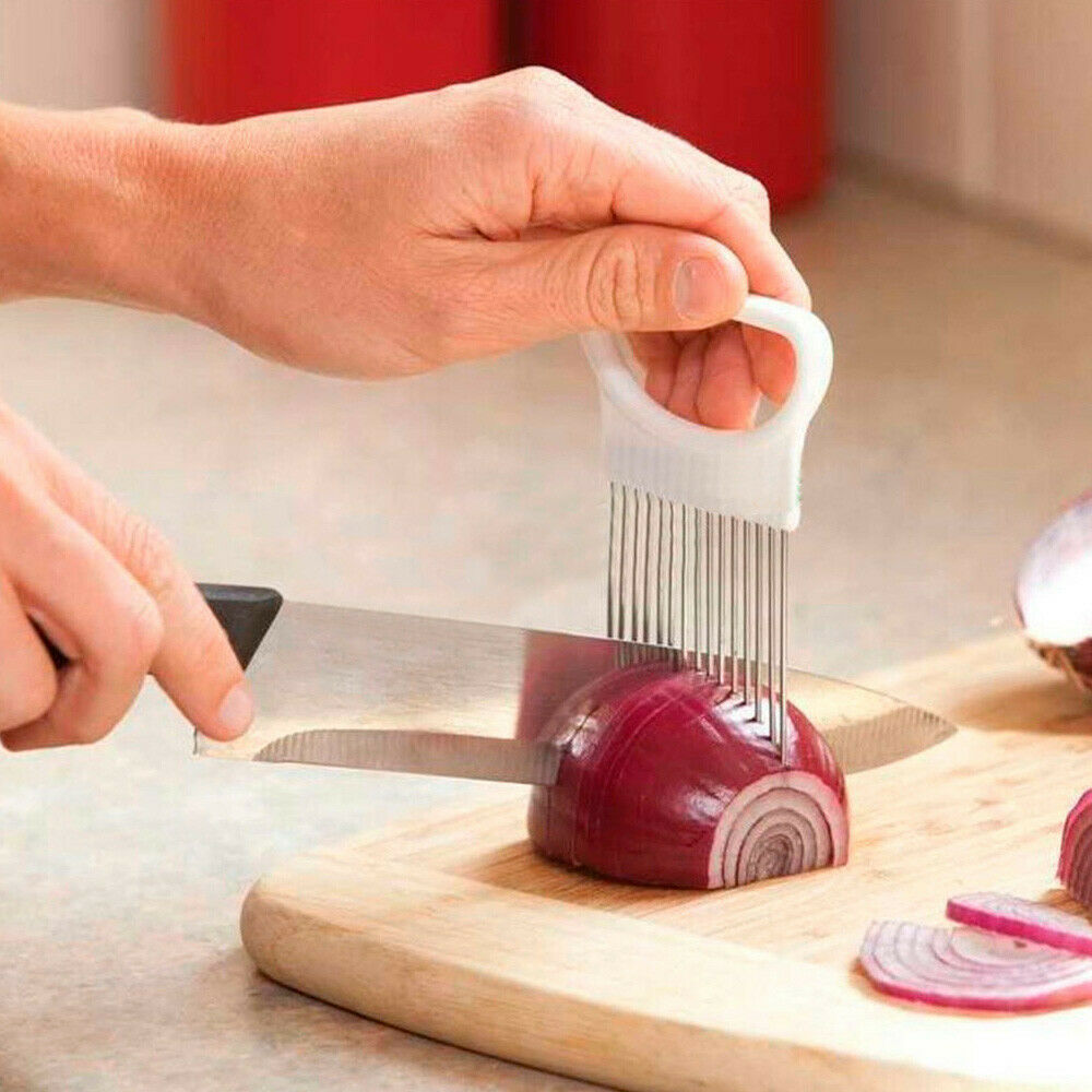 Food Slice Assistant Onion Slicer Cutter Fish Meat Potato Vegetable Holder Tools