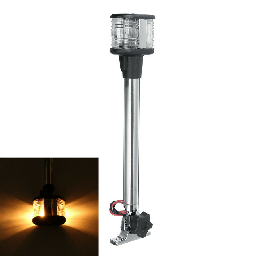 Fold Down Marine Boat Yacht 360Â° Navigation Light Stern Anchor Pole Lamp
