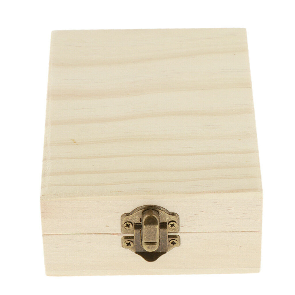 2 Grids 50ml Wooden Essential Oil Storage Box Aromatherapy Carrying Case