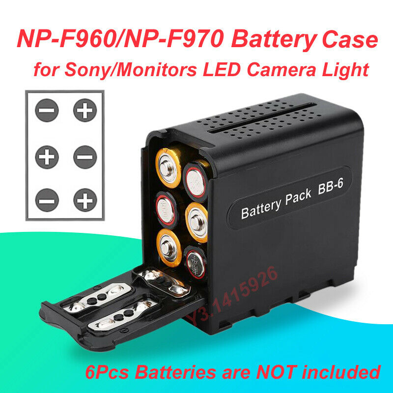 NP-F960/NP-F970 Battery LED Camera Light Panel for Sony/Monitors YN300II Boling