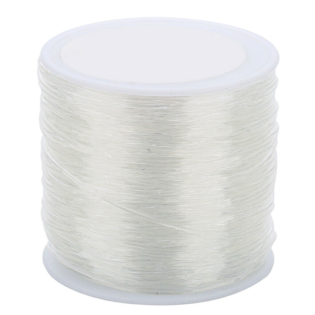 1 Roll of Clear Elastic Thread Jewelry Making Cord Findings 1.2mm 55m