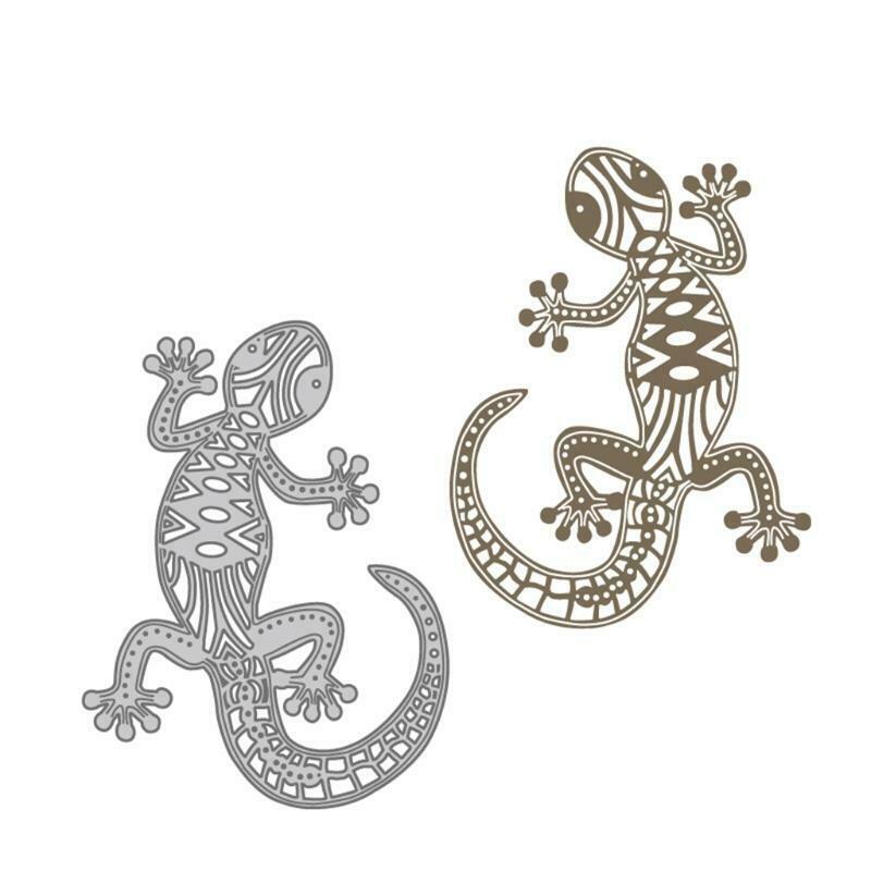 Gecko Metal Cutting Dies Stencil Scrapbooking DIY Album Stamp Paper Card Emboss