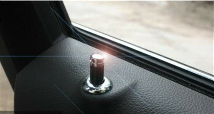 Car Door Lock Pins Carbon Open Handles Real Carbon Fiber Copper 4PCS Ubiversal