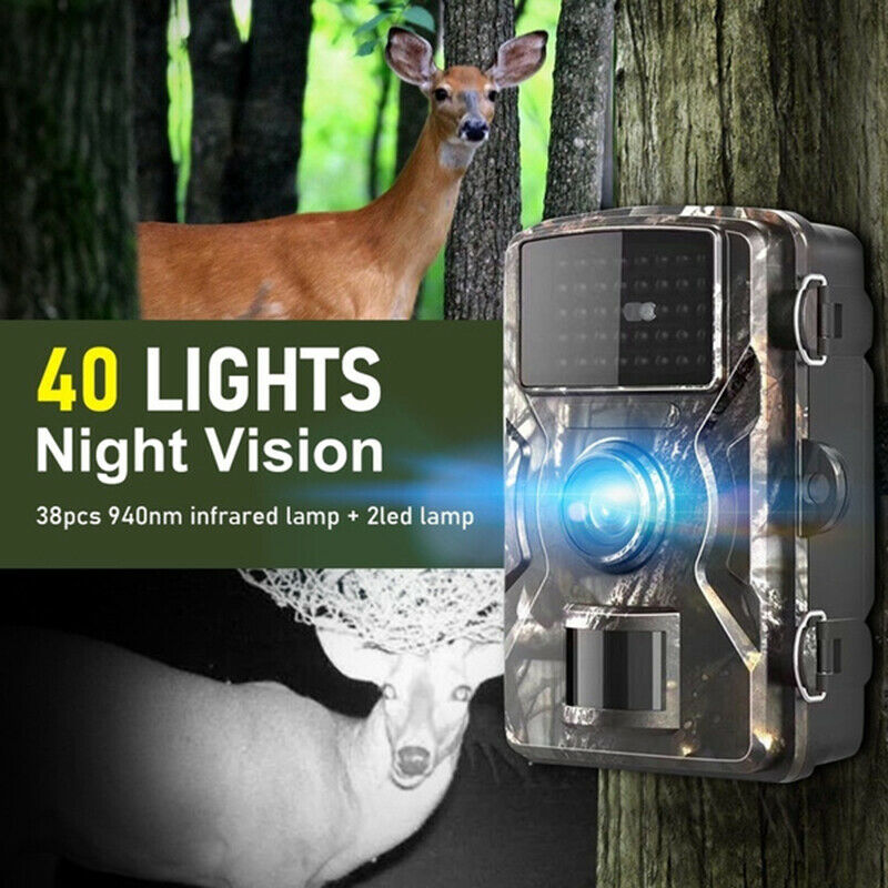 Hunting Trail Camera 1080P Infrared Wildlife Scouting Cam Night Vision IP66