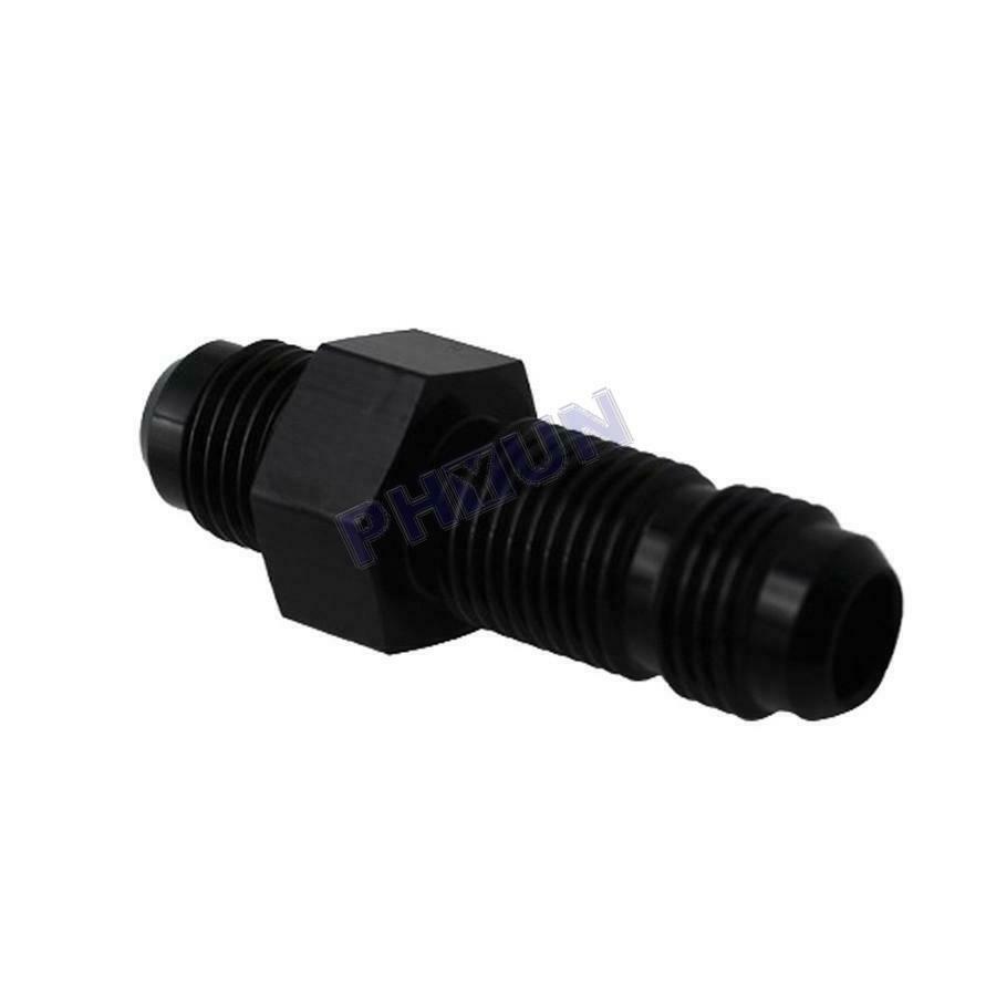 2 x AN6 (6AN) Male to Male Straight Bulkhead Fitting w/ Nut Fitting Adapter