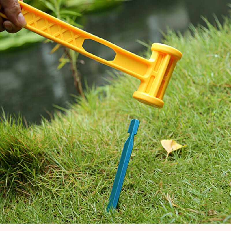 1PC Outdoor Awning Canopy Tent Peg Plastic Hammer Nail Stake Extractor Pul  Lt