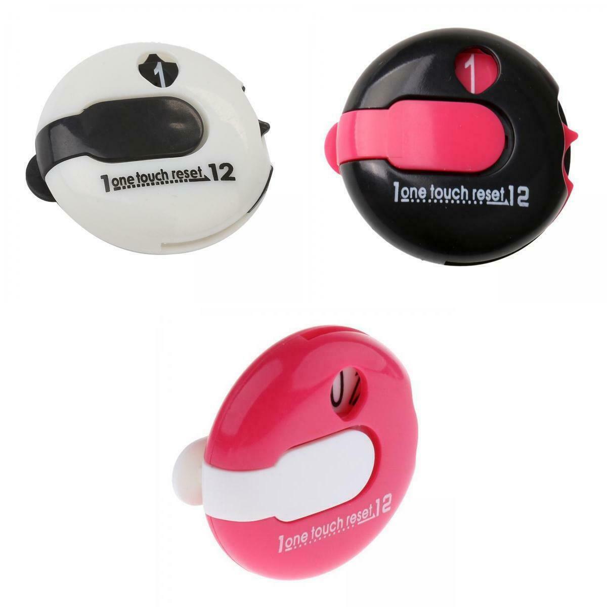 3 Pieces Golf Stroke Counter     Touch Reset Golf Course Scorekeeper
