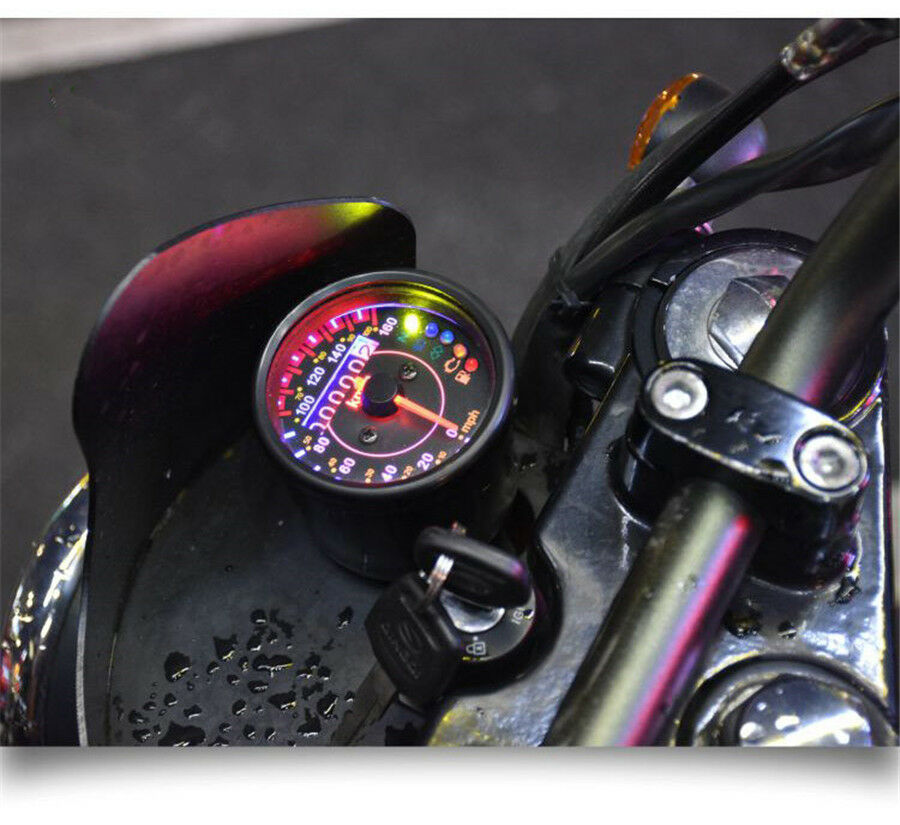 Retro motorcycles custom mini Stainless steel mechanical odometer speedometer