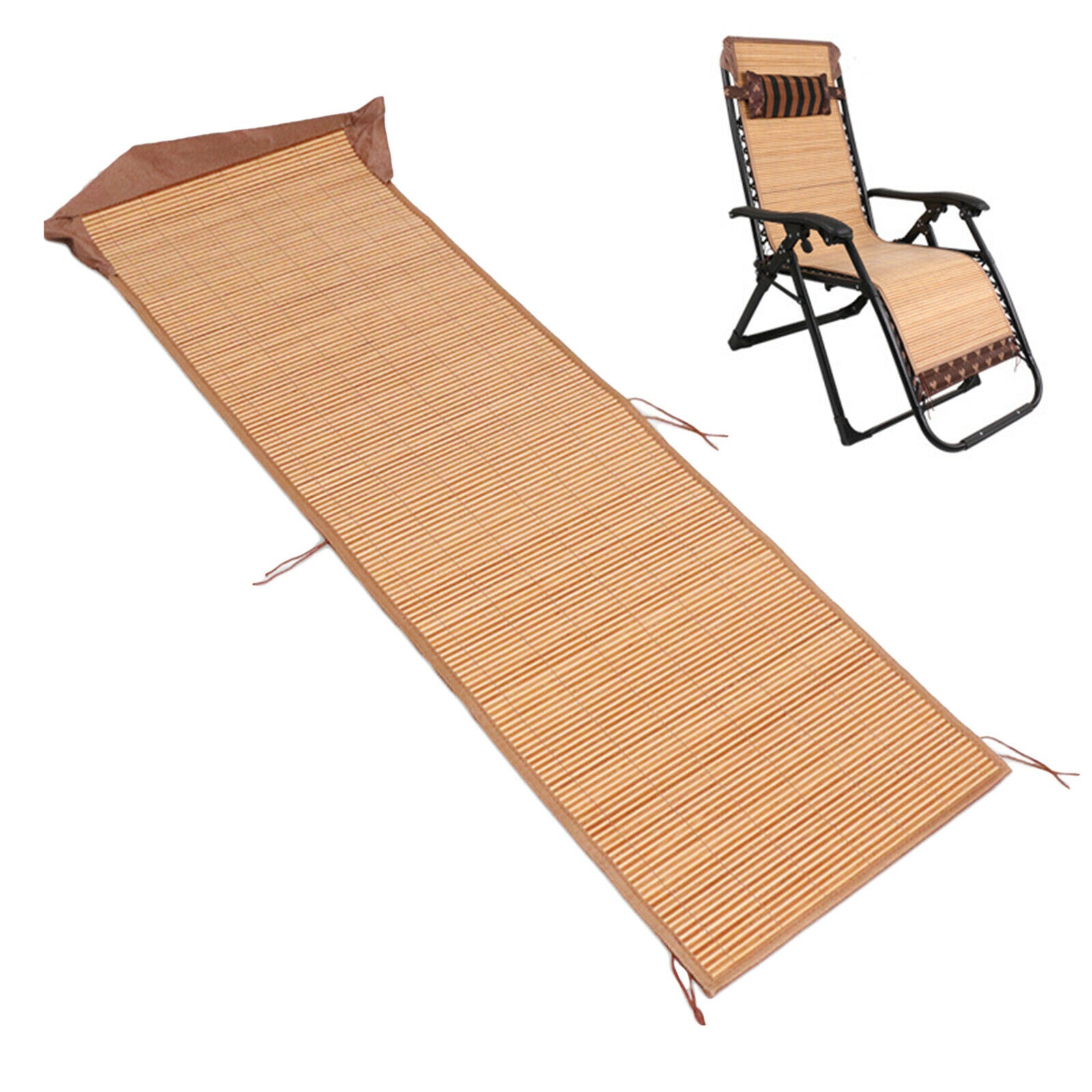 Replacement Bamboo Mat Cover for Recliners Outdoor Patio Backyard Pool Chair