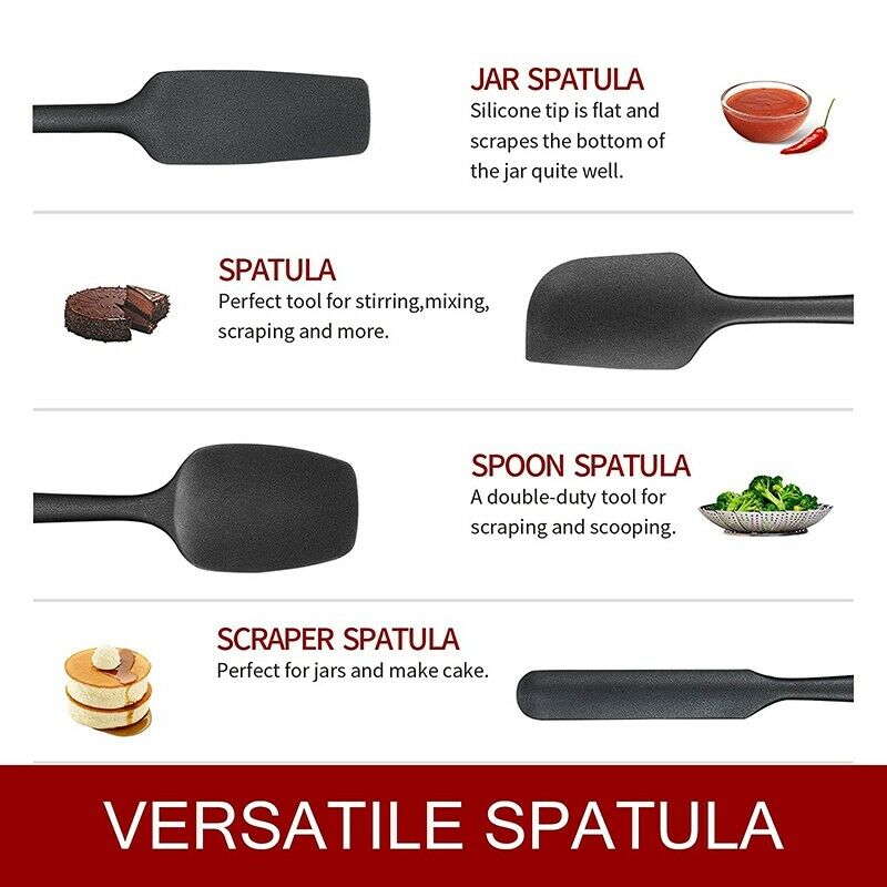 Silicone Spatula Set, Rubber Spatulas Silicone Heat Resistant, Spatula SeamlN5G7