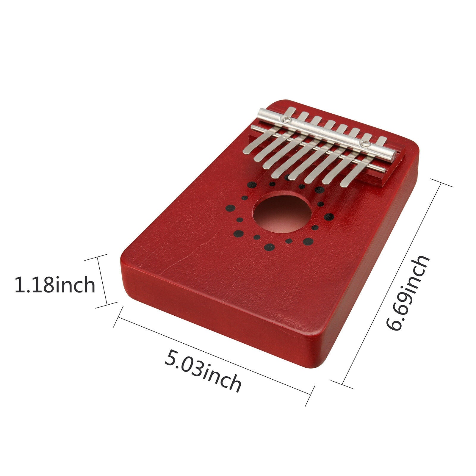 8 Key 8 Tone Kalimba African Solid Pine Wood Thumb Piano Finger Percussion Gifts