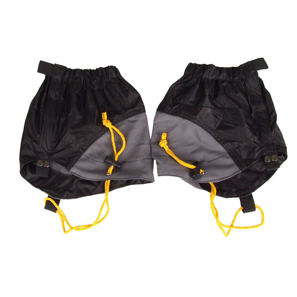 Outdoor Hiking Walking Hunting Climb Waterproof Gaiters Legging Leg Cover Black