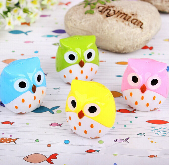 Funny Lovely Attractive Owl Bird Pencil Sharpener School Stationary Rando.l8