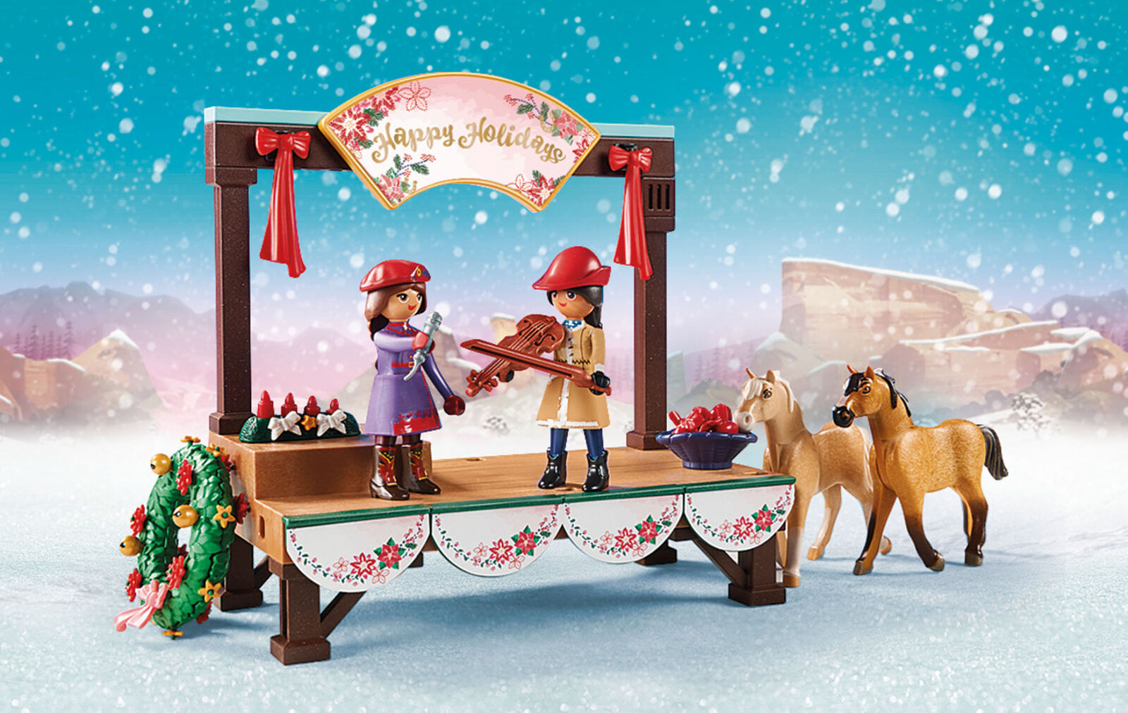70396 Playmobil DreamWorks SpiritÂ© Christmas Concert Suitable for ages 4 years a