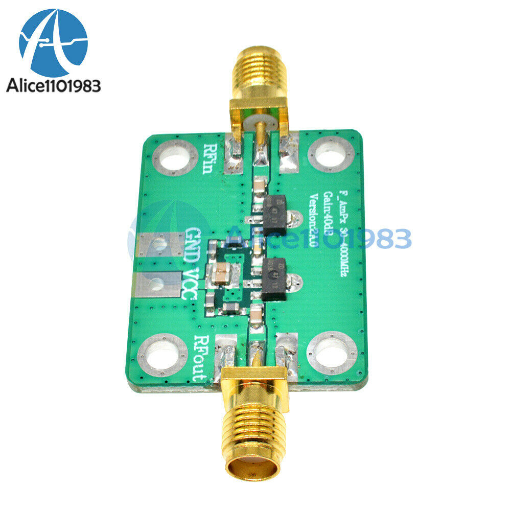For FM HF VHF/UHF 30-4000MHz 4GHz 40dB Gain 50Ω Broadband RF Amplifier Module