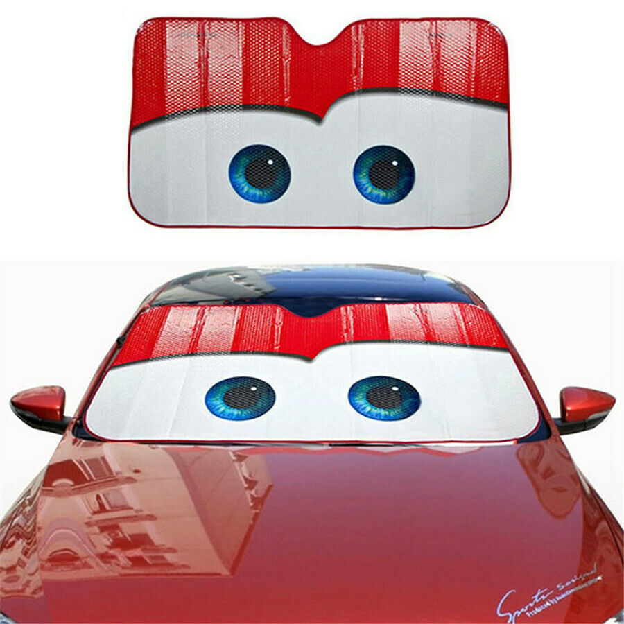 Car Window Windscreen Cover Sun Shade Auto Sun Visor Cover Red 51.2x27.56 inches