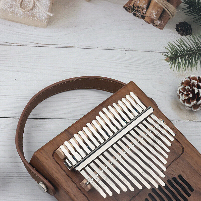 17Keys Kalimba Thumb Piano Made By Single Board Wood Mahogany Musical InstruBDA