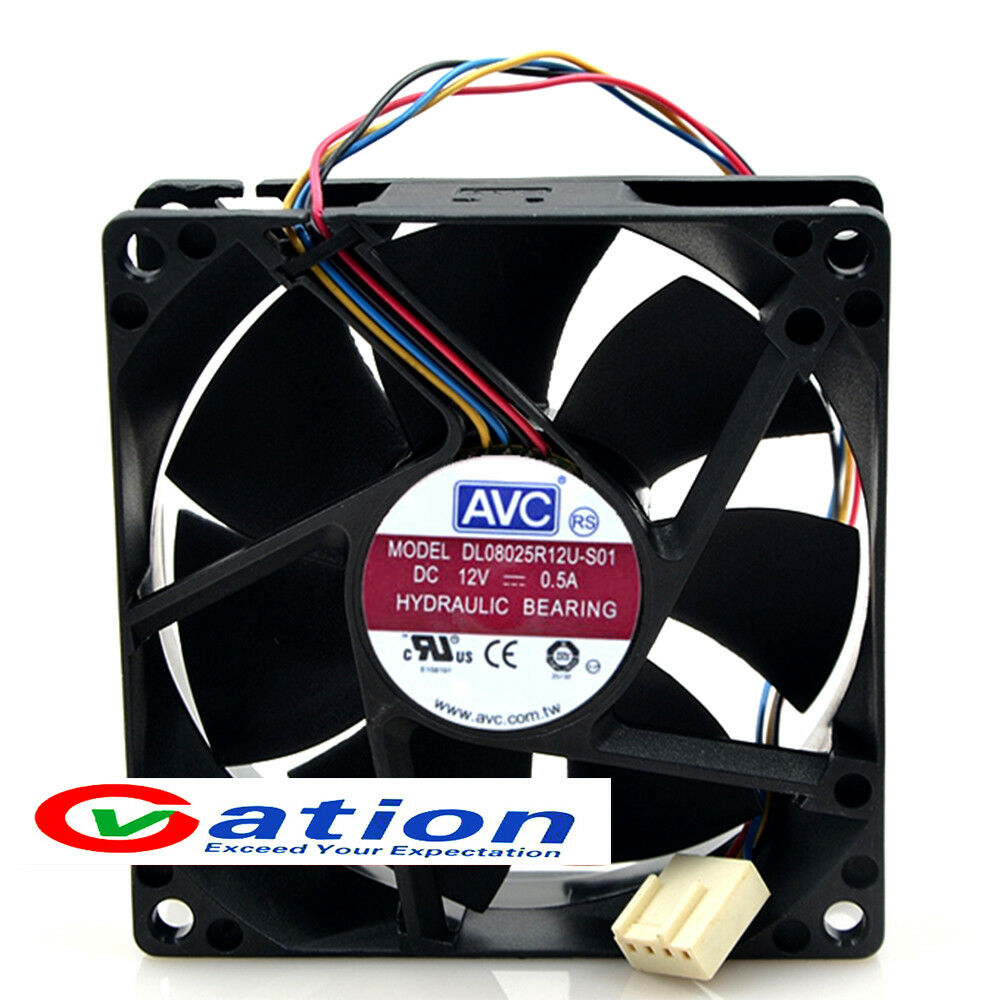 For 1pc AVC DL08025R12U-S01 fan 8025 12V 0.5A 3pin