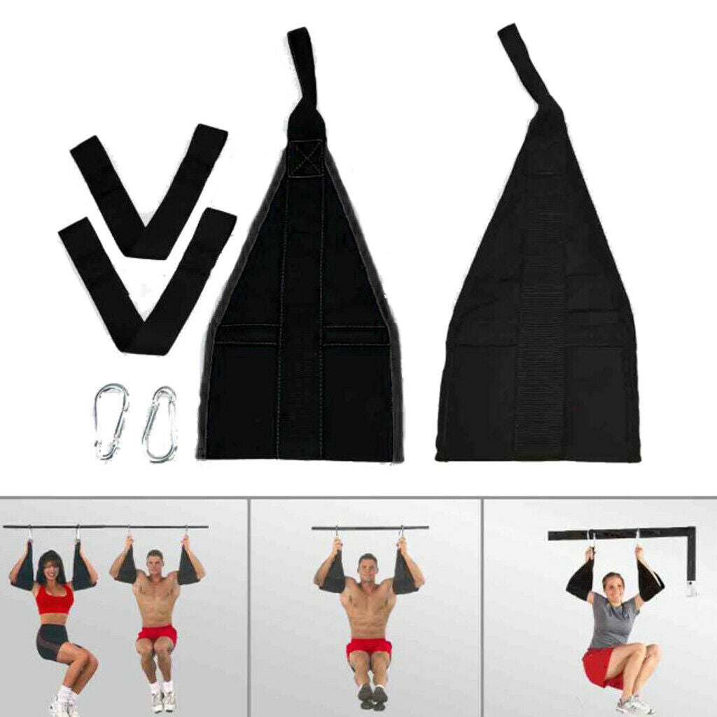 Universal Abdominal Slings (Pair) Ab Slings Straps Chin Up Bar Gym Home Fitness