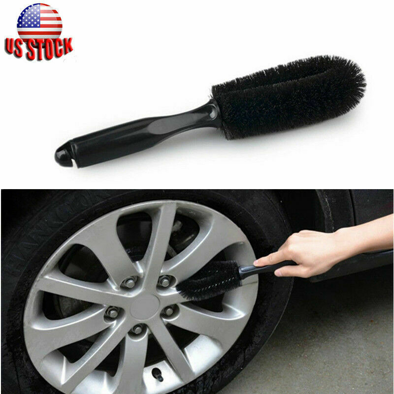 1x Auto Car Motorcycle Wheel Tire Rim Scrub Brush Vehicle Washing Cleaning Tool