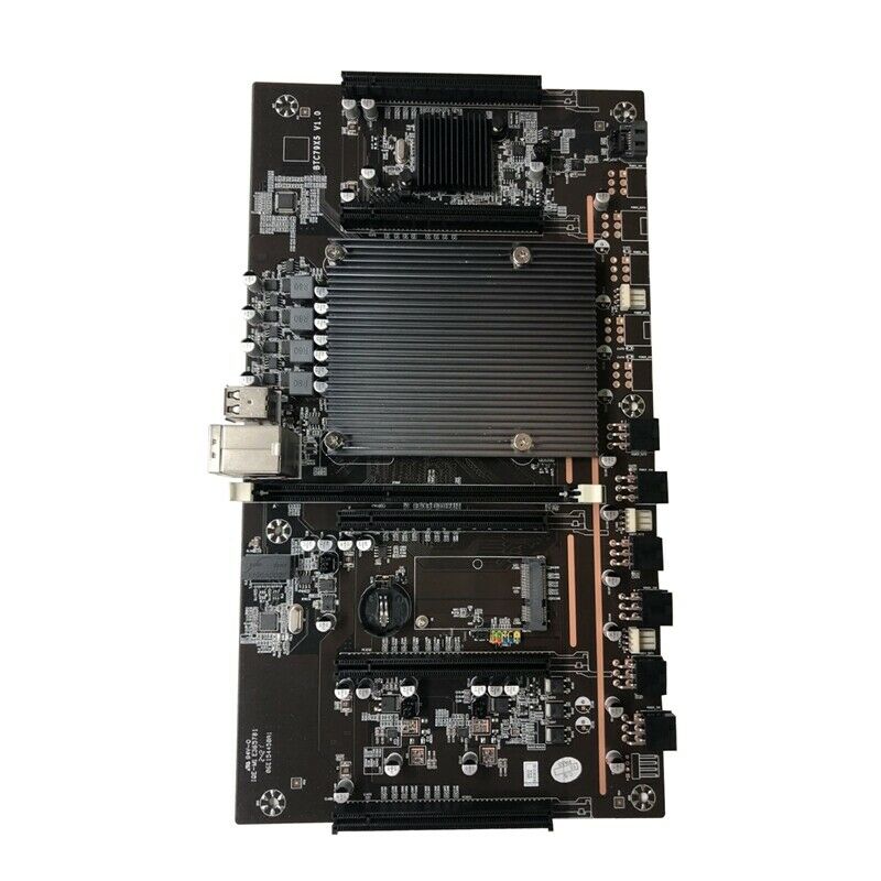 X79 H61 BTC Mining Motherboard LGA 2011 DDR3 Supports 32G 60mm Pitch Support RY6