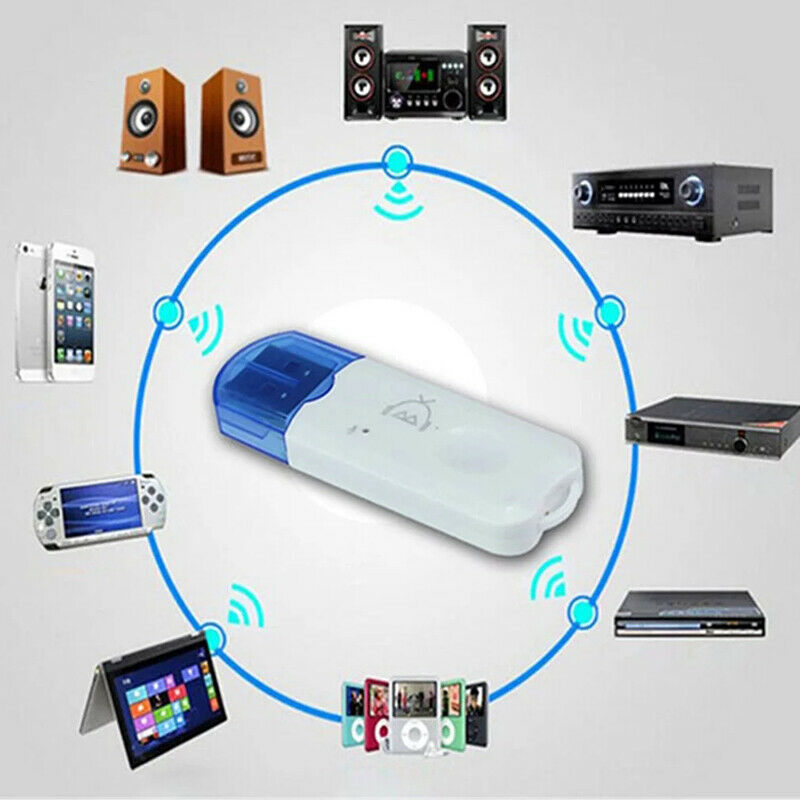USB Bluetooth Receiving Wireless Audio Adapter Stereo With Micropho.l8