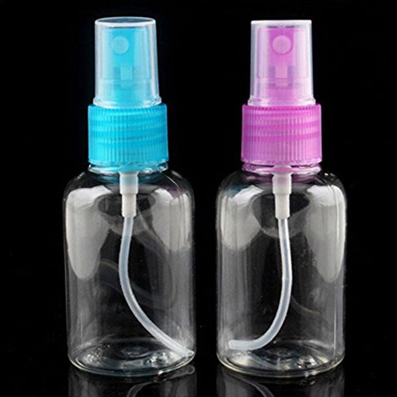 5Pcs Clear 50ml Empty Spray Bottle Travel Transparent Plastic Perfume Ato.l8