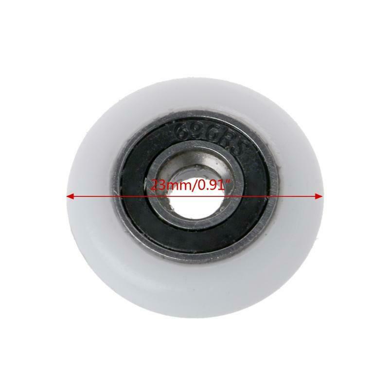 8 Pcs Shower Door Runner Rollers Wheels Pulleys Replacement Parts 23mm Diameter