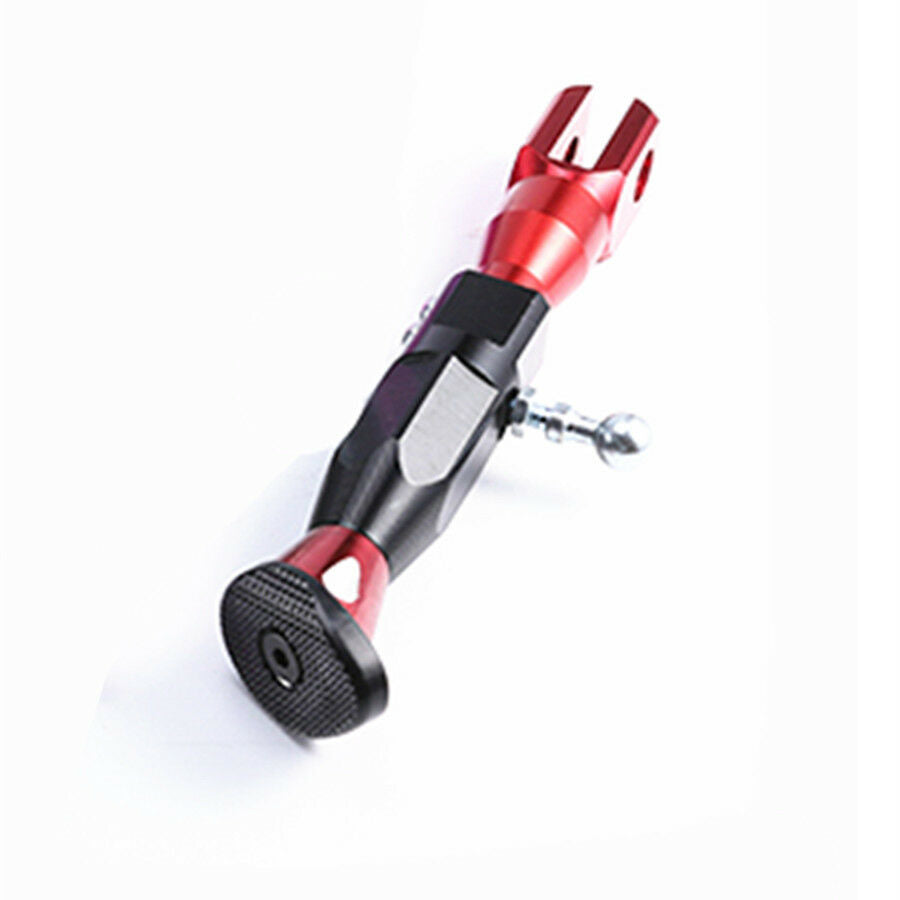 1 Pcs Motorcycle Side Kickstand 21-25CM Height Adjustable CNC Aluminum Alloy