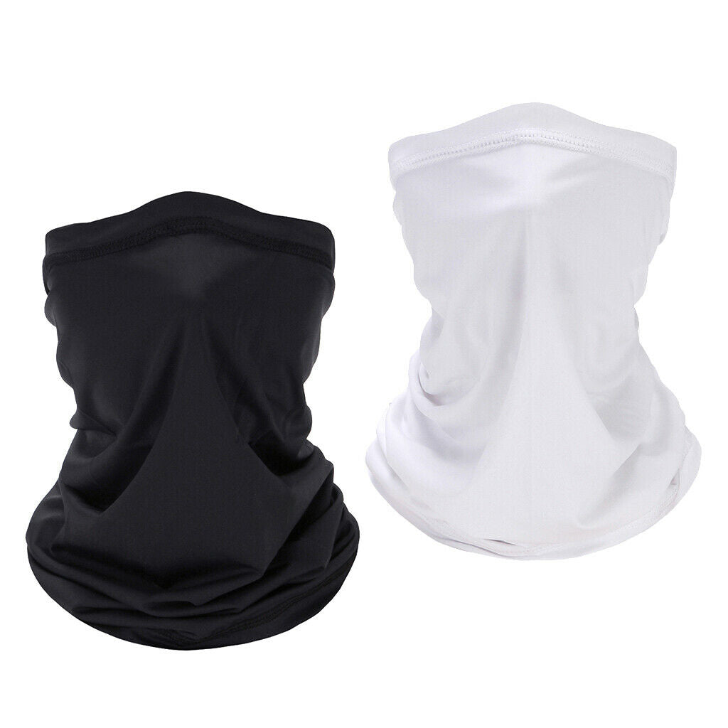 2x Silky Cycling Face Cover Outdoor Balaclava Soft Scarf Ski Neck Warmer