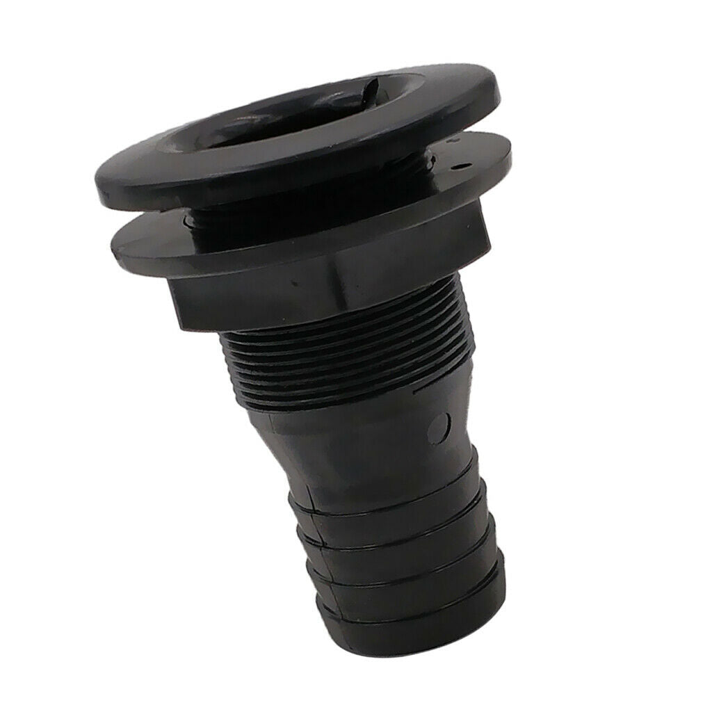 Marine 1.5 Inch Plastic Covered Thru-Hull Bilge Pump Hose Fitting For Boats