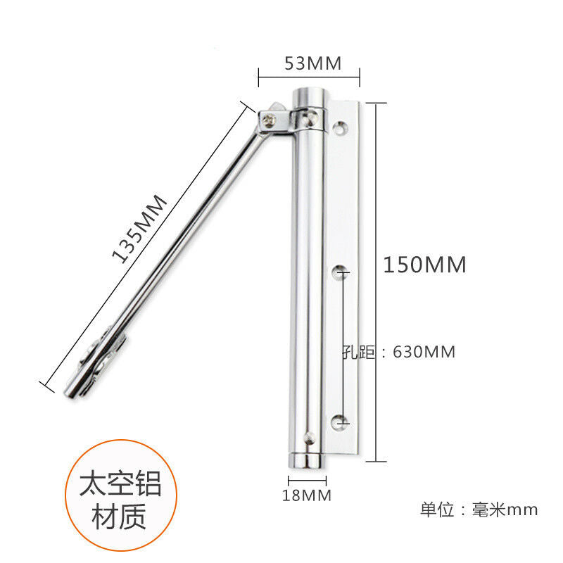 Meticulous Door Closers Adjustable 15-30KG Household Single Spring Door Closer