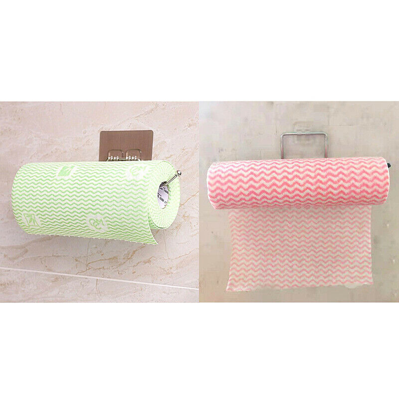 Stainless Steel Kitchen Paper Holder Towel Bathroom Wall Mounted Cabinet .l8