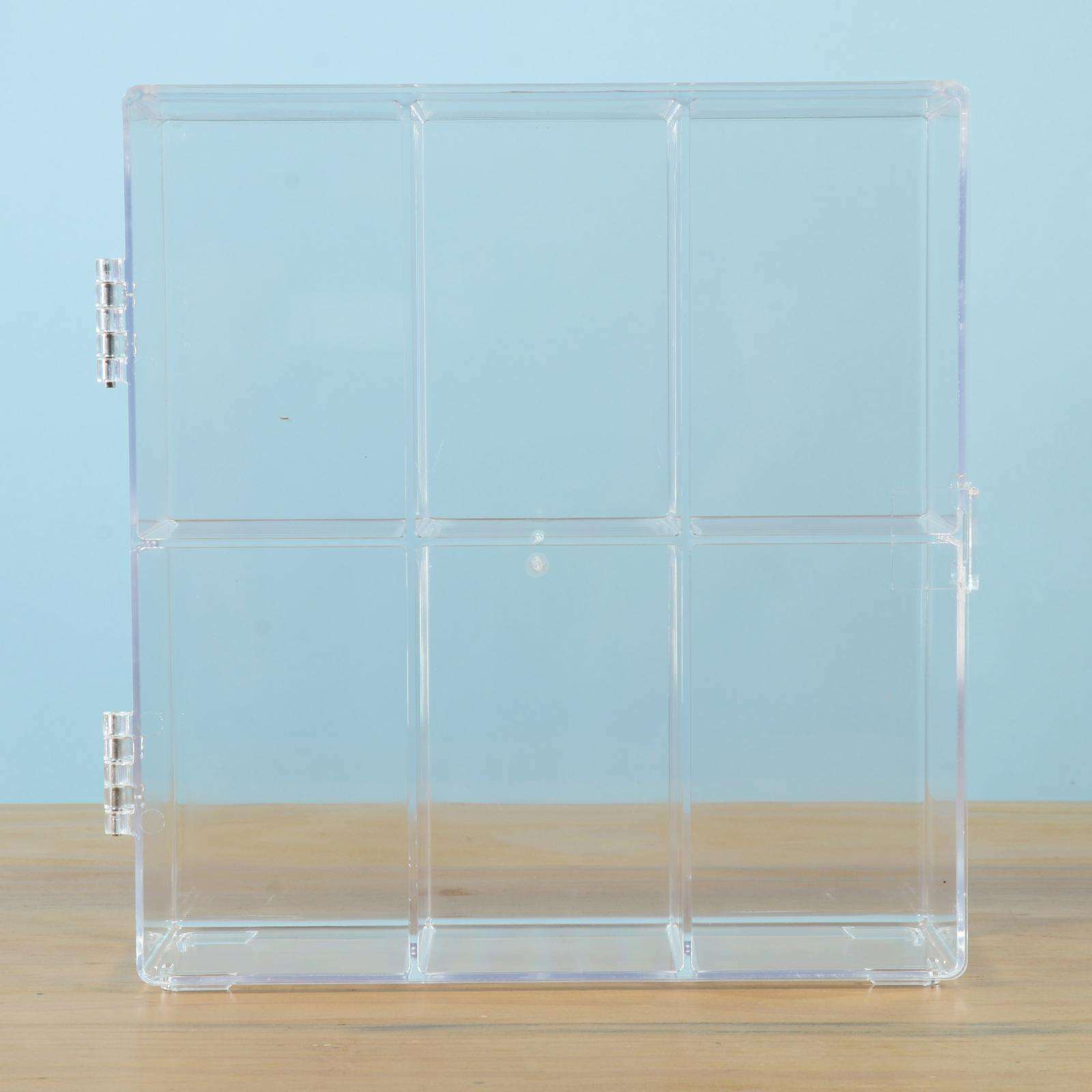 Acrylic Display Rack Assemble 6-Compartment Perspex for Cosmetic Living Room