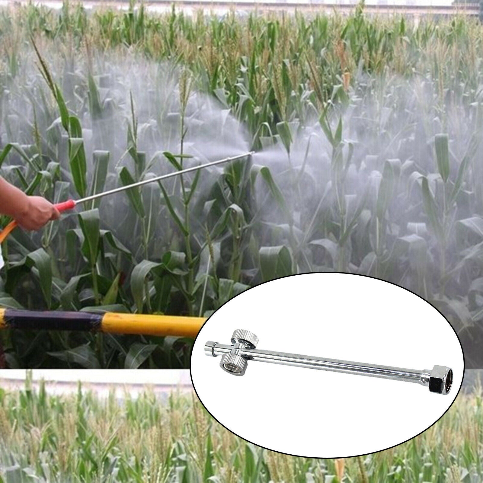 7.5" Sprayer Stainless Stee Replacement Wand Fan-shaped Double-sided Nozzle