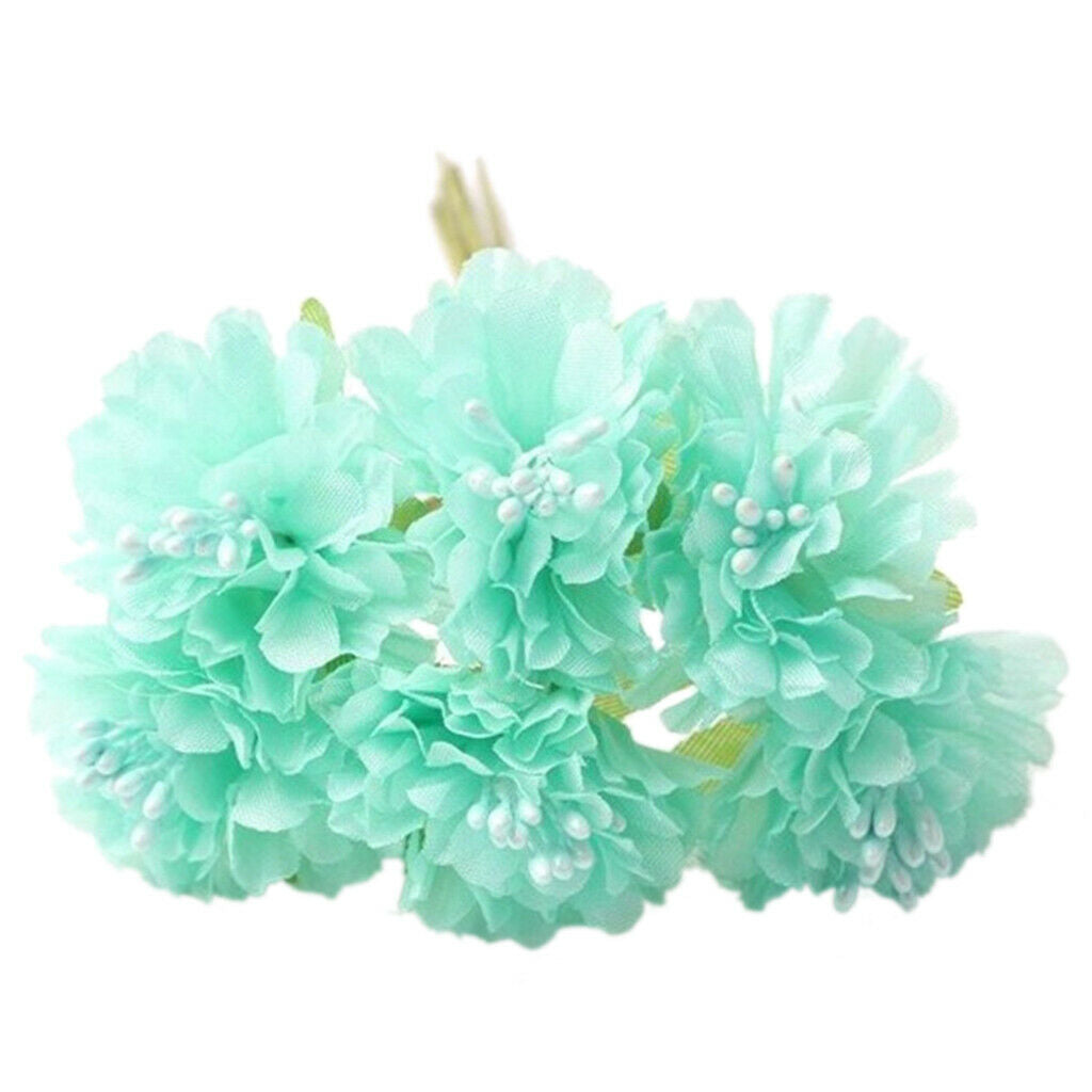 Home Decor Green Cherry Blossom Silk Flowers Bouquet