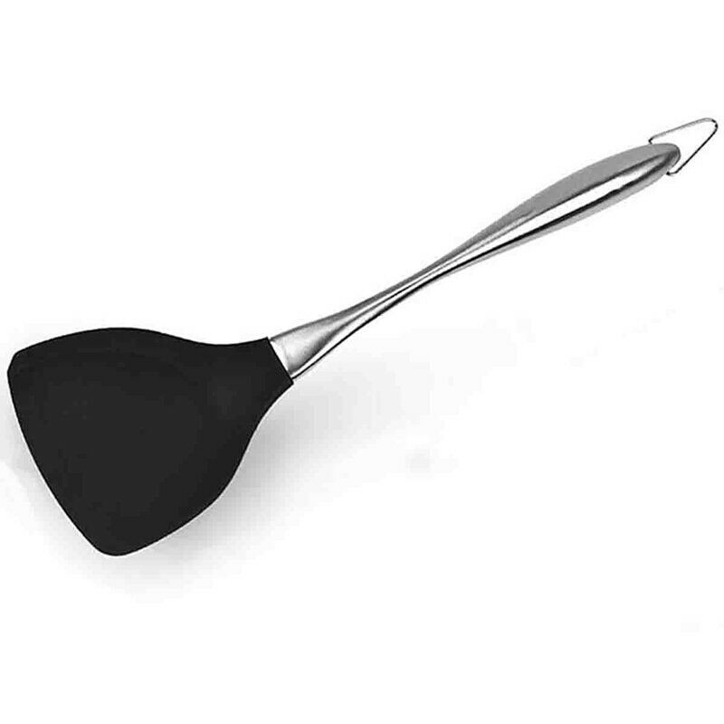 Honglida Premium Silicone Wok Turner BPA Free 600 Fahrenheit Spatula StainleM6N2