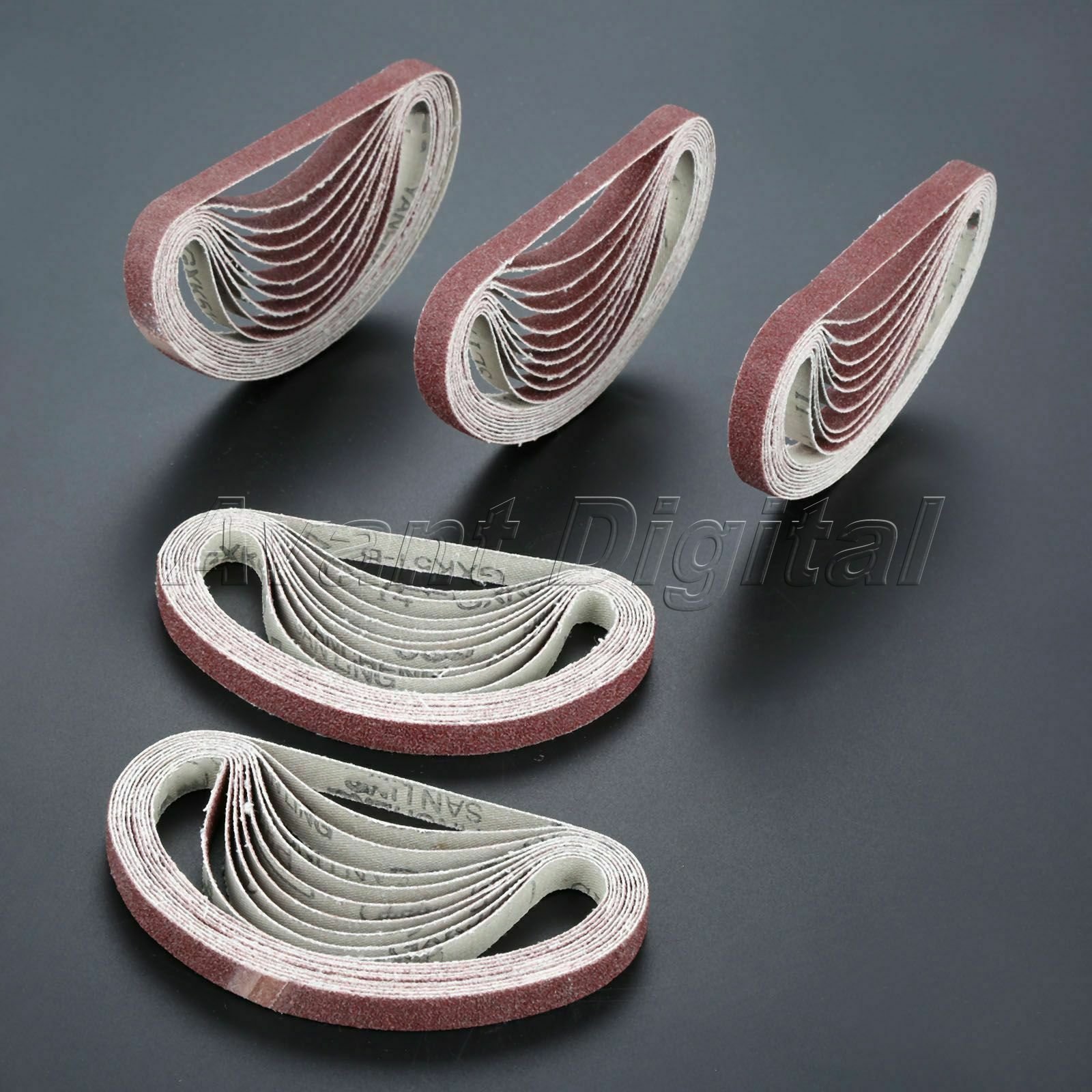 50pcs 80# Grit Sharpening Belts Polishing Abrasive Sanding Paper For Belt Sander