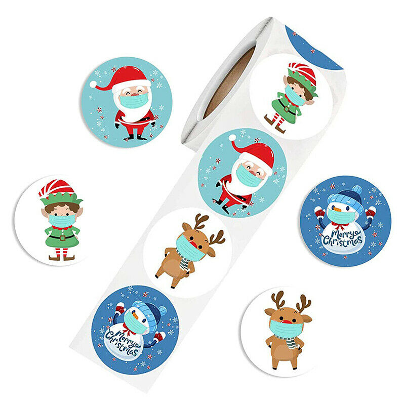 500pcs Christmas gift stickers gift sealing stickers holiday gift wrapping de JY