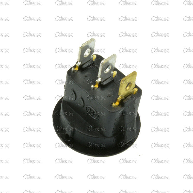 5Pcs Green 12V LED Dot Light Auto Car Boat Round Rocker ON-OFF Toggle Switch