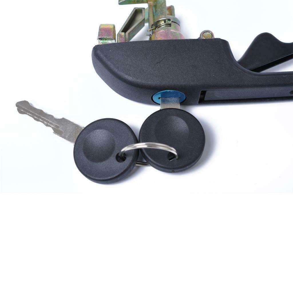 Black Front Right Side Exterior Door Handle Kits for VW Golf Jetta MK1 MK2