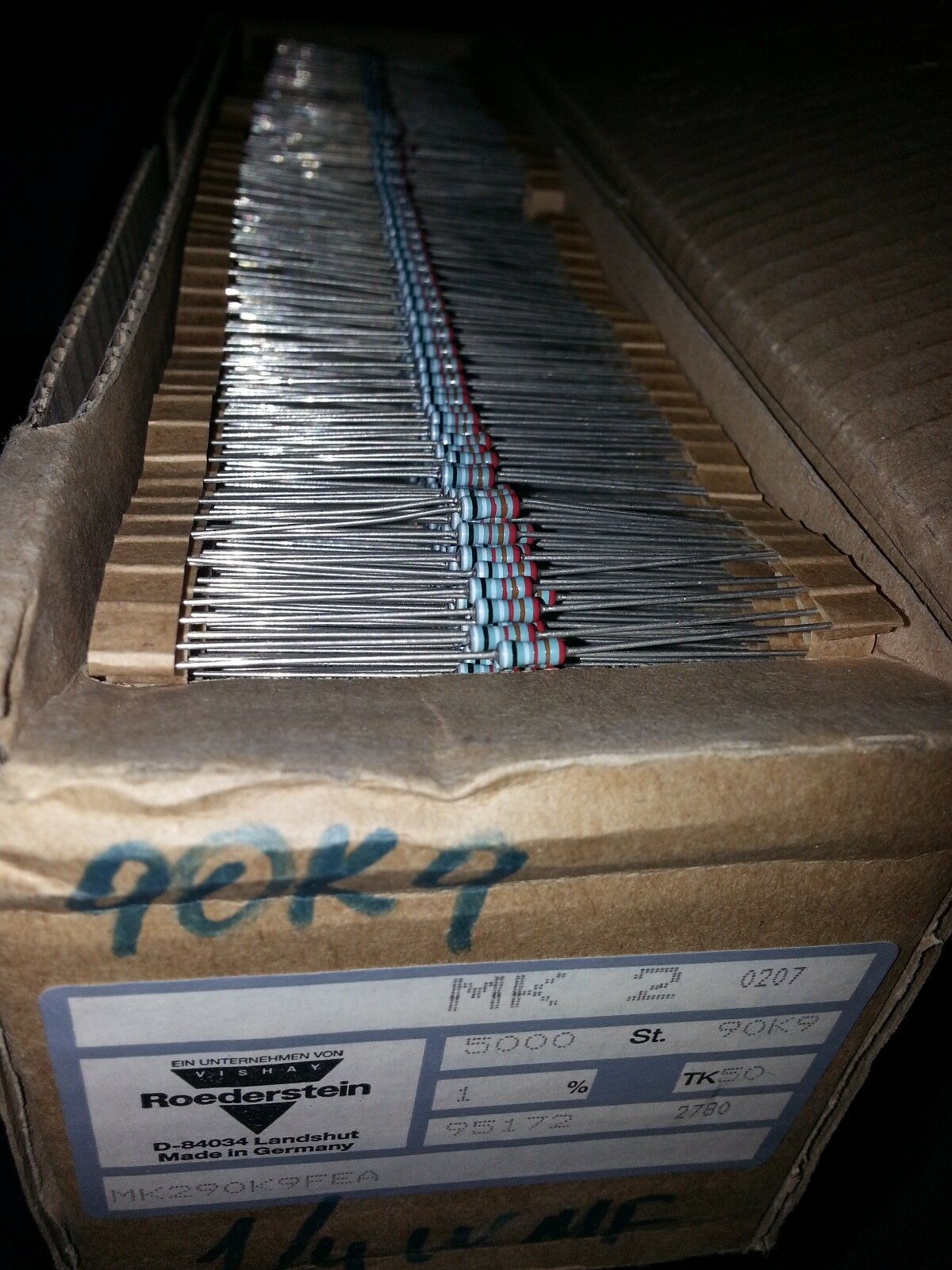 100pcs NOS ROE GERMANY MK2 90k9 1% 1/4W HI END METAL FILM AUDIO RESISTORS !
