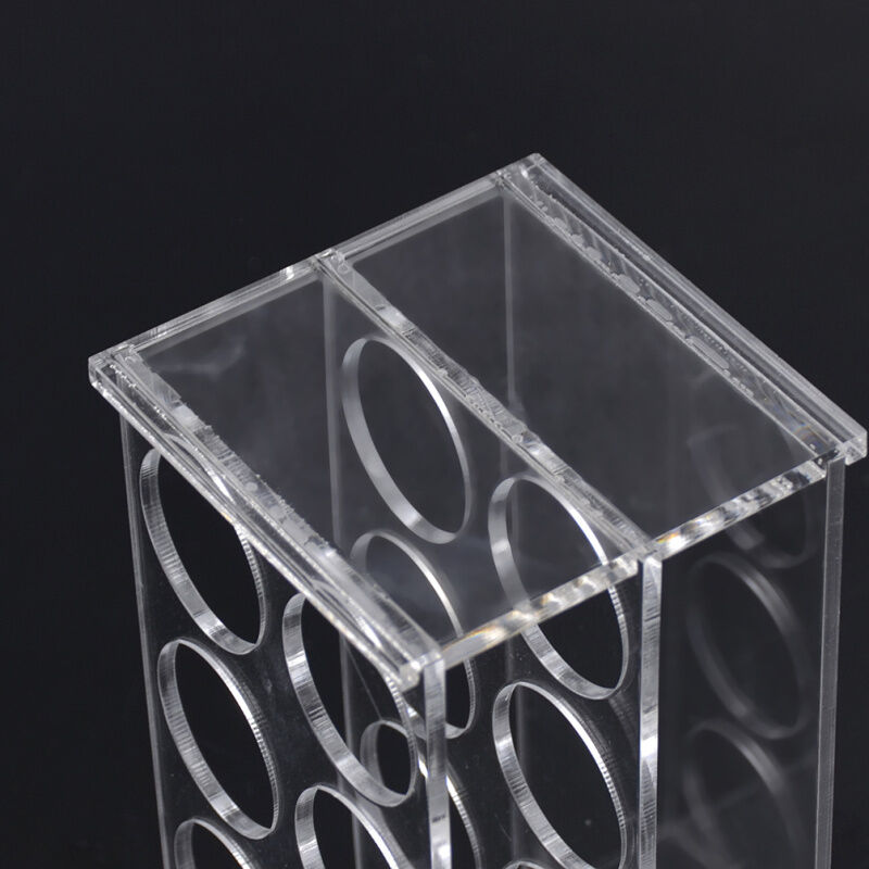 8 Sockets Test Tube Holder Stand RackLaboratory Supplies Tools Transparent New