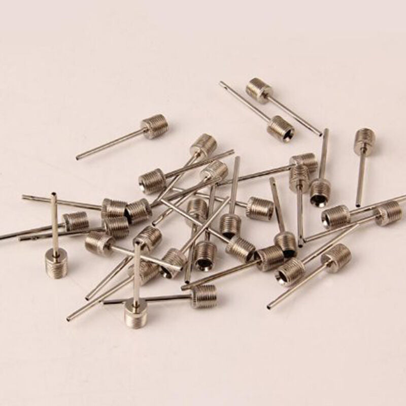 10X Ball Air Inflating Pump Needle Valve Adaptor Soccer Basketball NewArrival DD